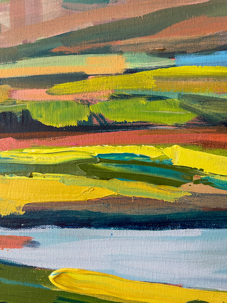 A House on the Shore, 36x24 inches