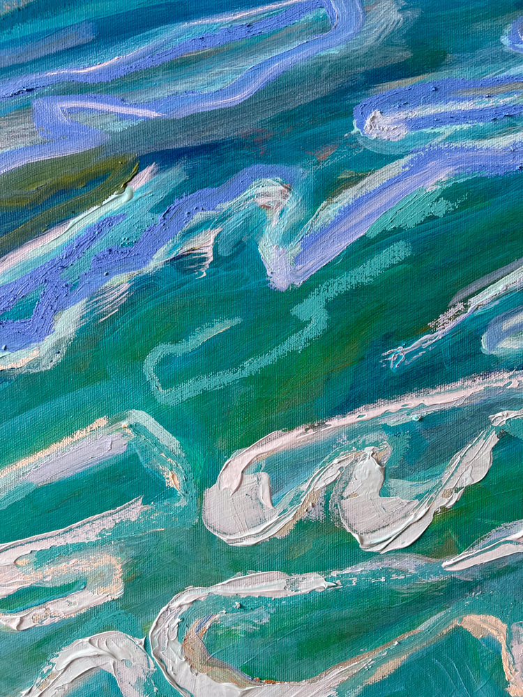 Adriatic Greens, 48x36 inches