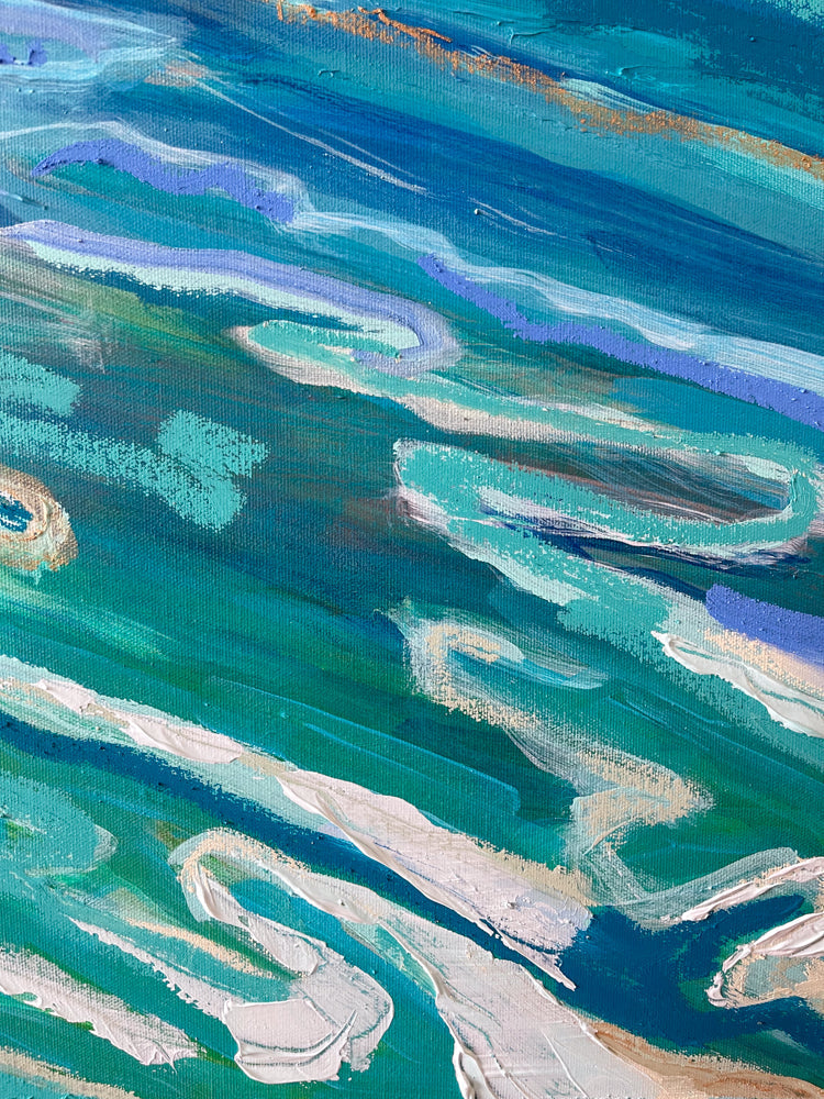 Adriatic Greens, 48x36 inches