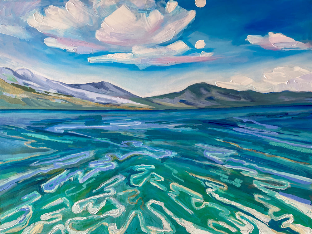 Adriatic Greens, 48x36 inches