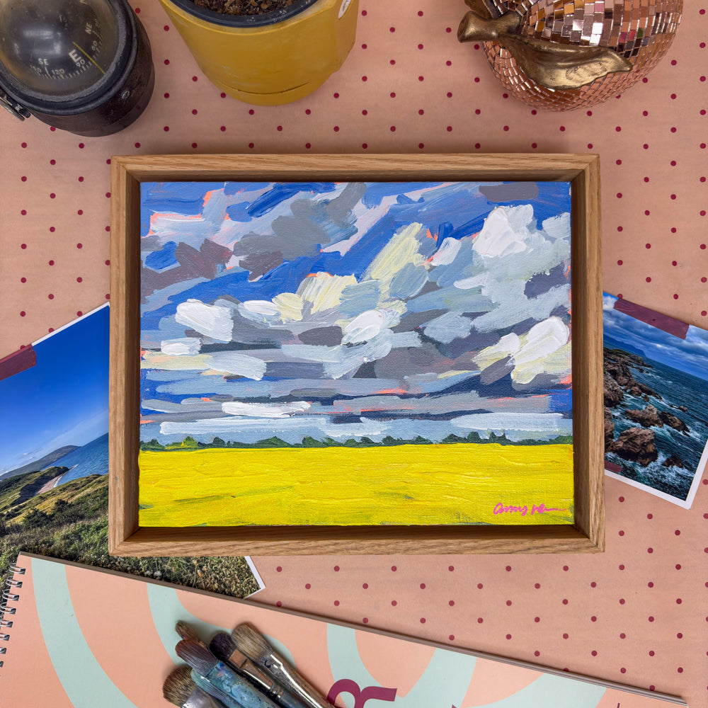 Canola Fields I, 8x10, Framed