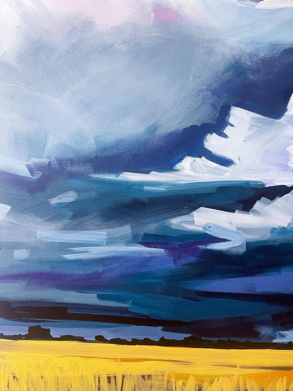 Canola Storm, 36x60 inches