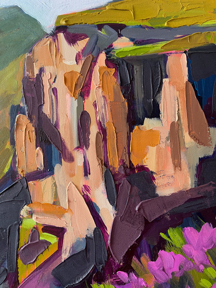Cliffs of Heather, 48x36 inches