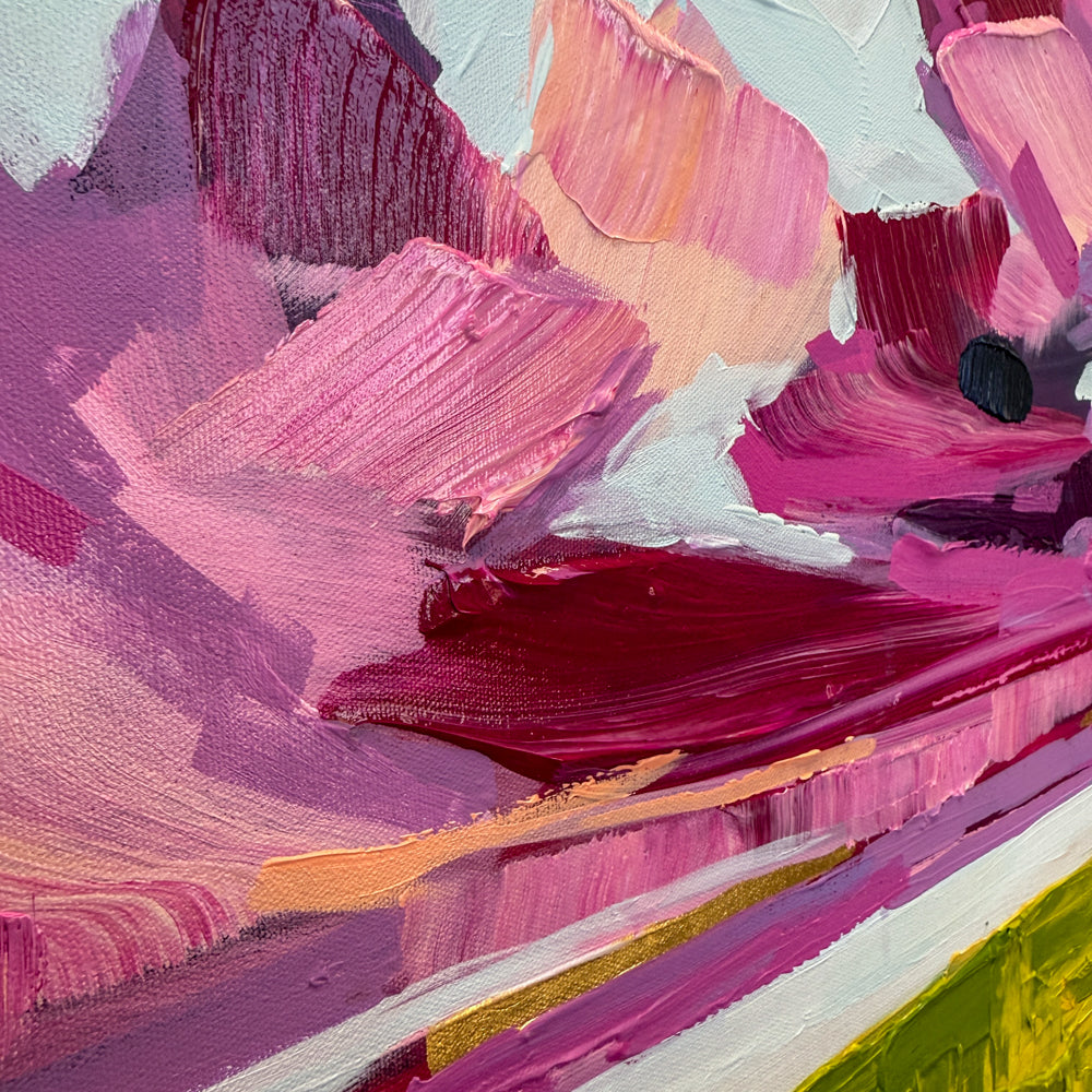 Crimson Glow, 48x36