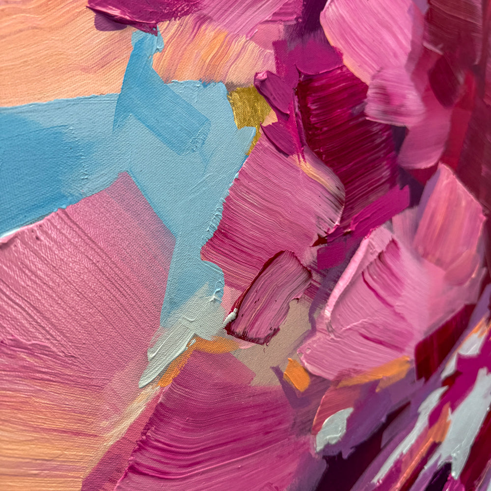Crimson Glow, 48x36