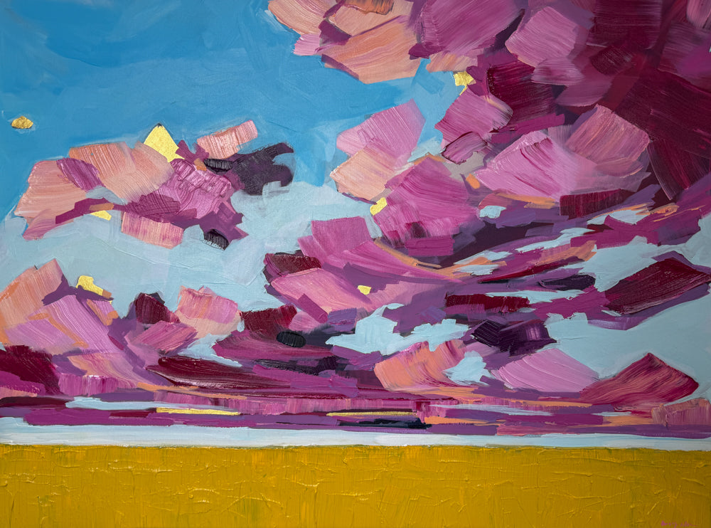 Crimson Glow, 48x36
