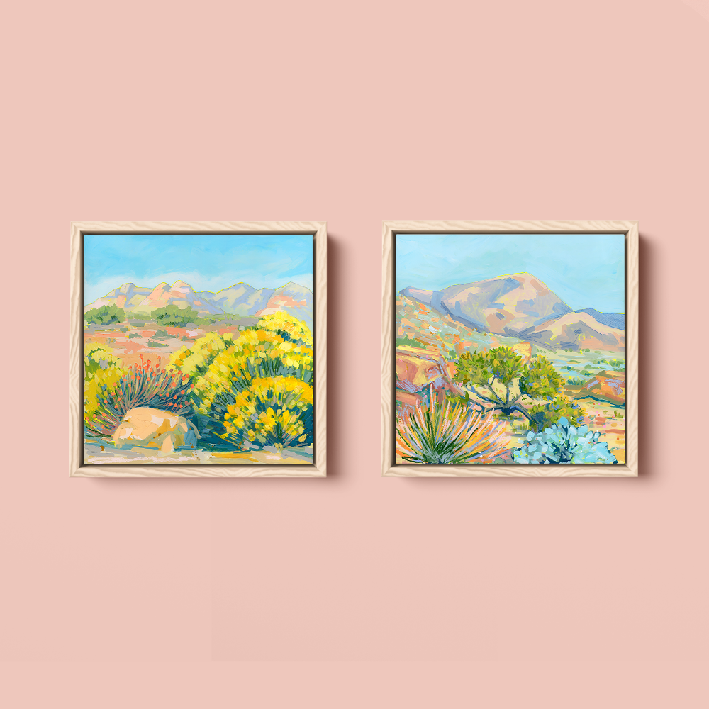 Desert Glow I + II | Fine Art Print Pairing