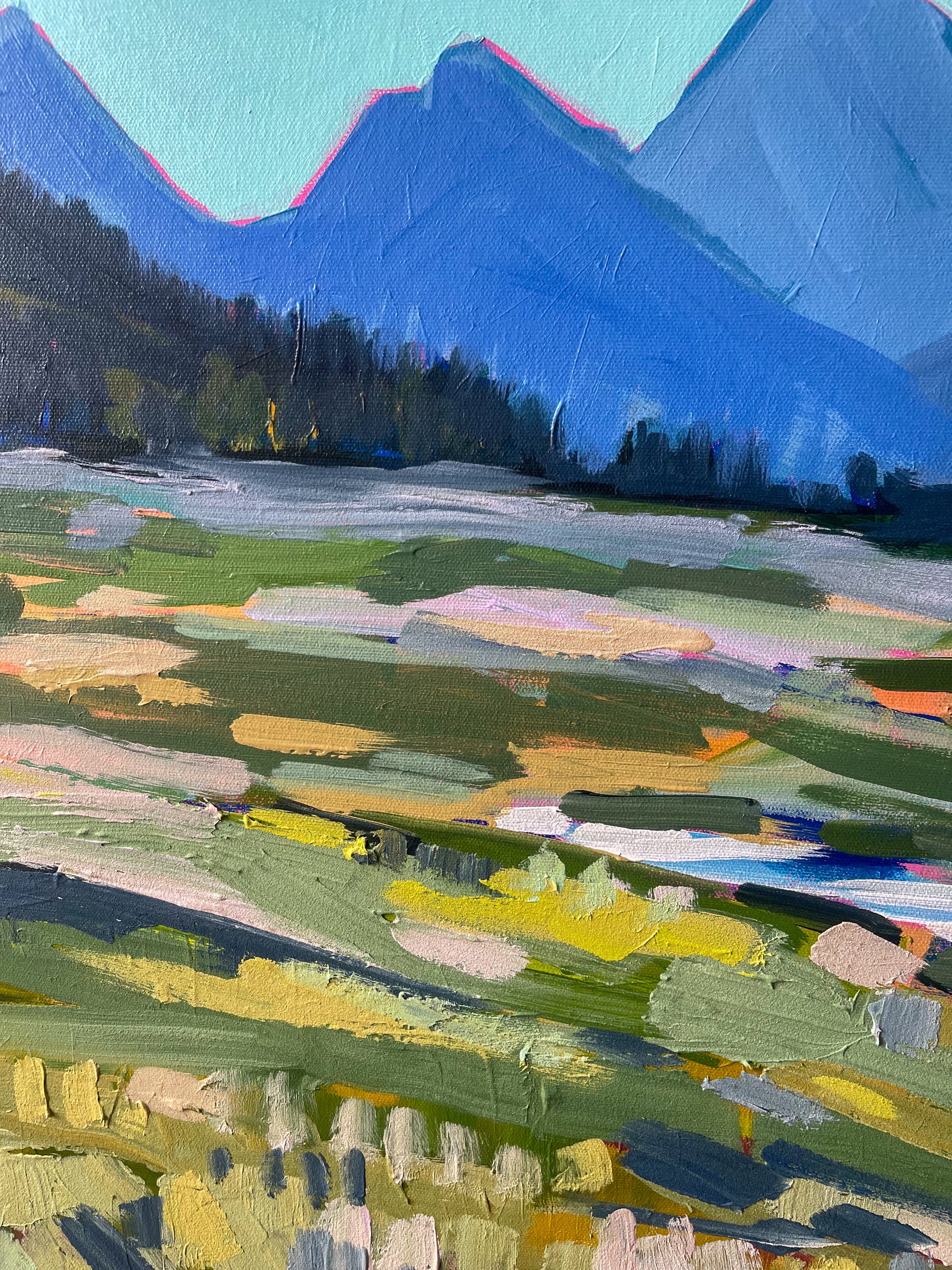 Hike at Chester Lake, 24x36 inches