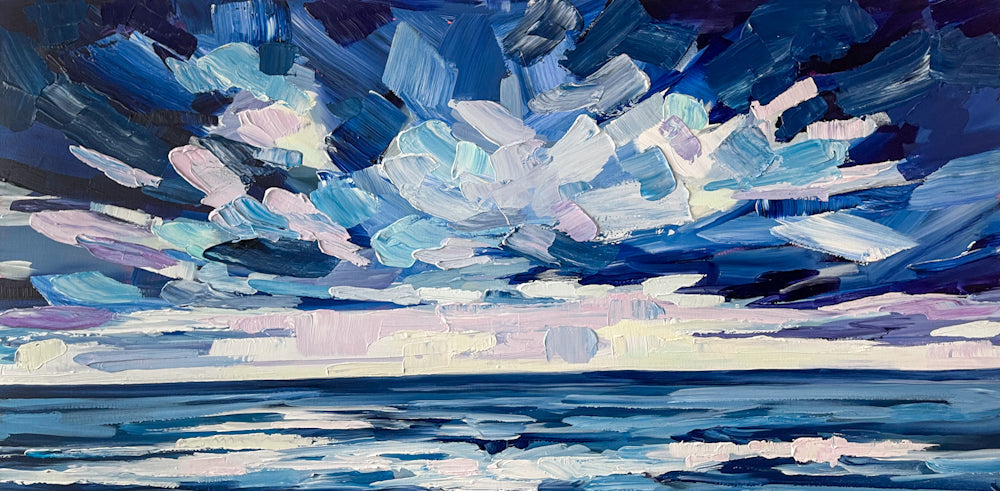 Into The Blue, 30x60 inches