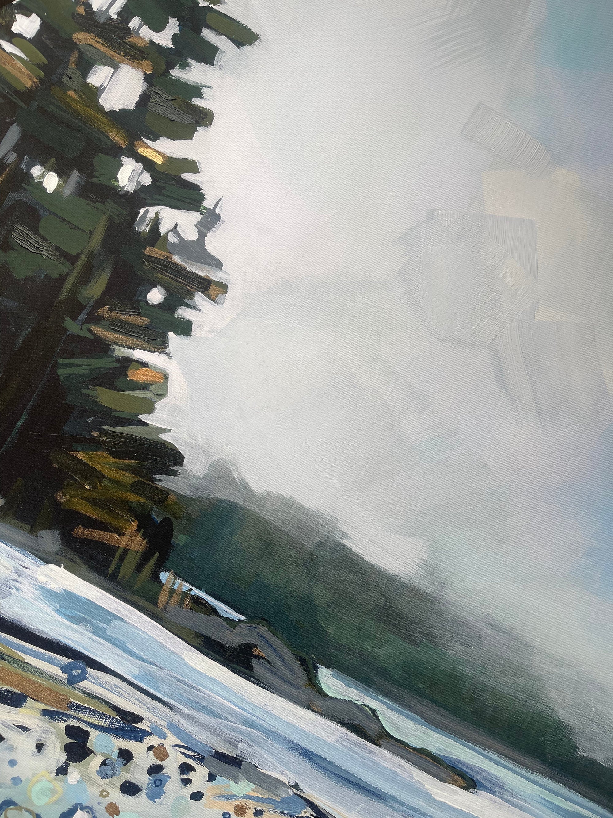 Little Beach, Ucluelet I | 36x48 with 2" Border | Embellished Print