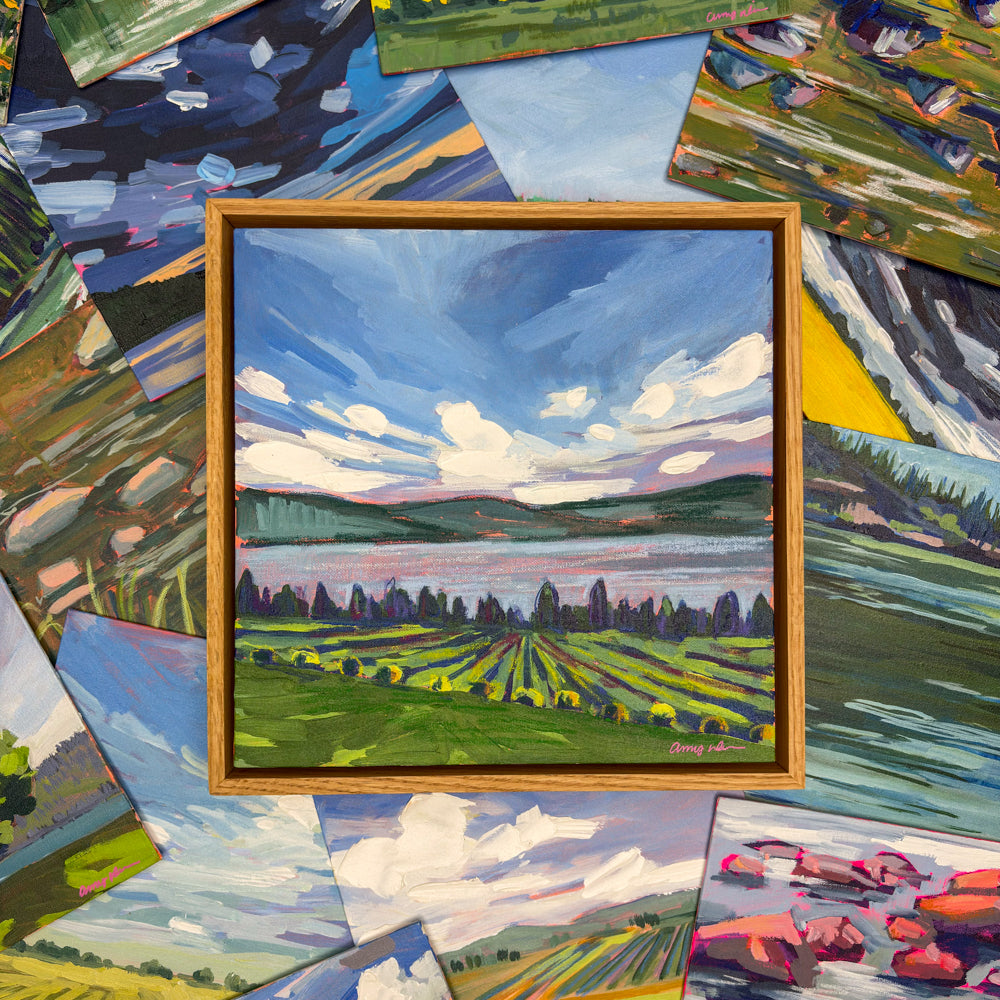 Naramata, 12x12, Framed