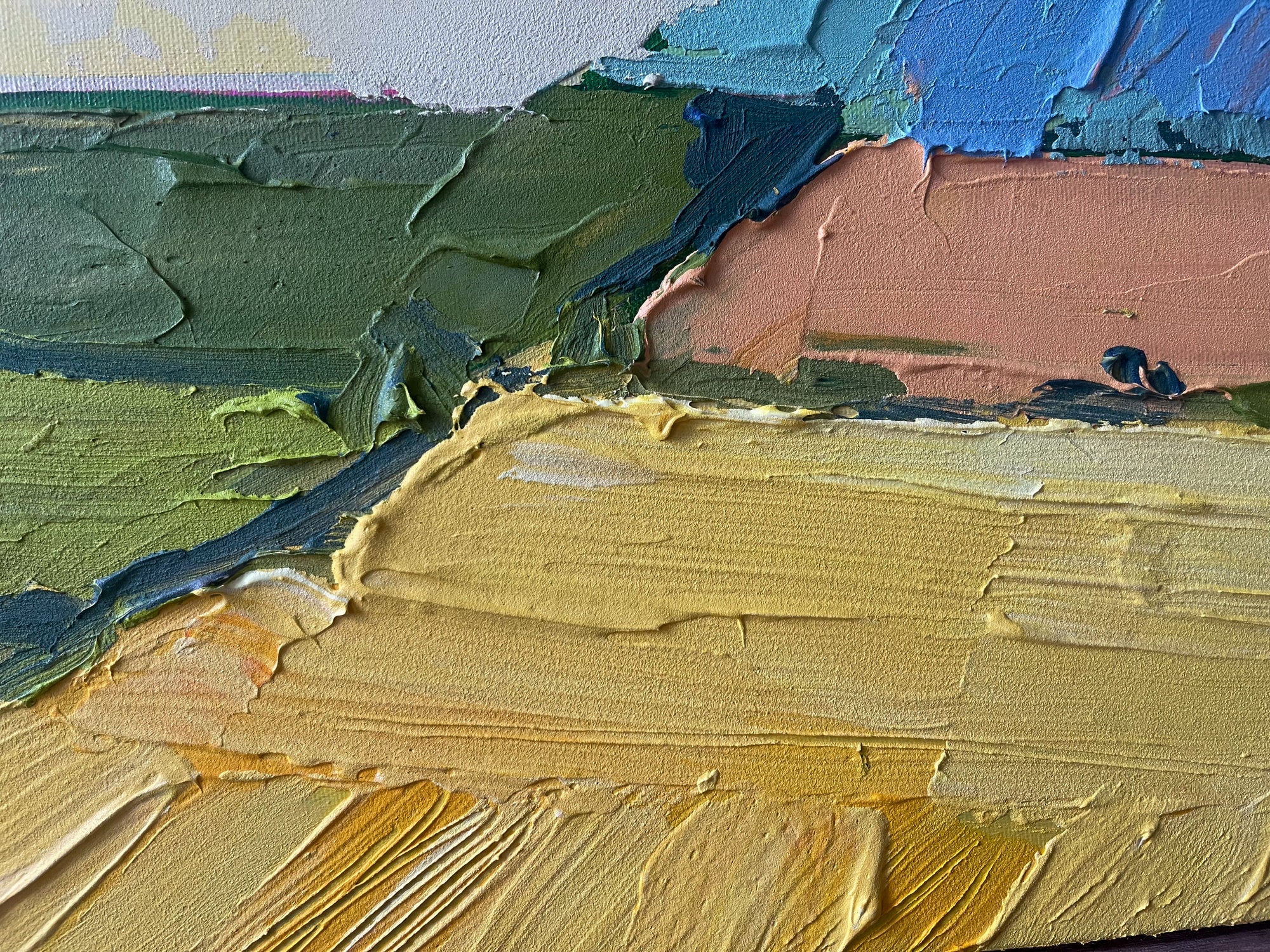 Patchwork Fields, 36x24 inches