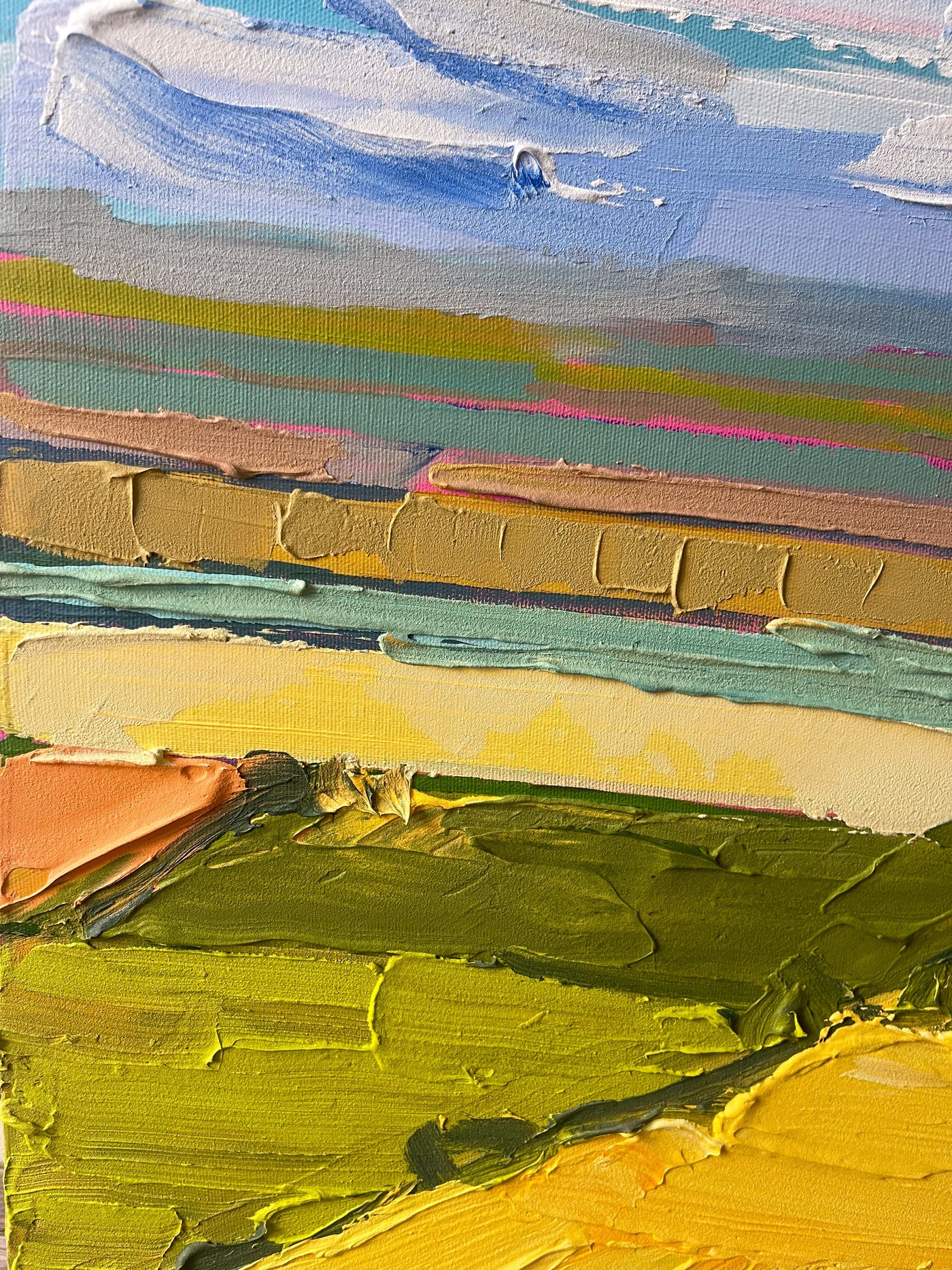 Patchwork Fields, 36x24 inches