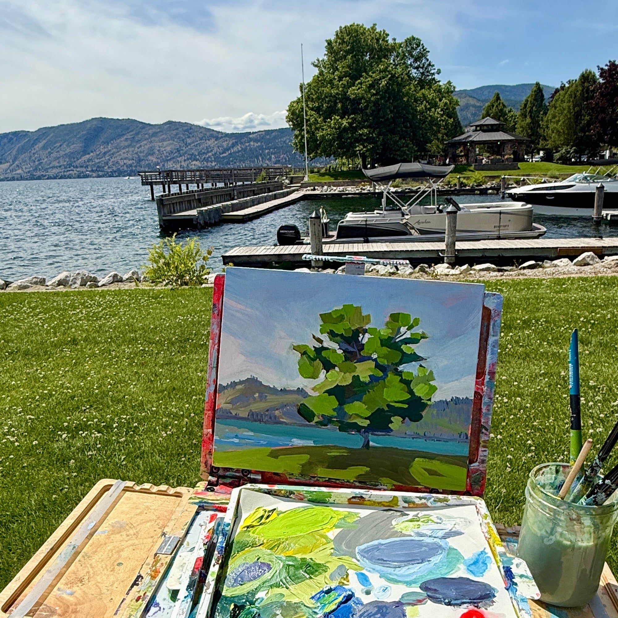 Peachland, 8x10, Framed