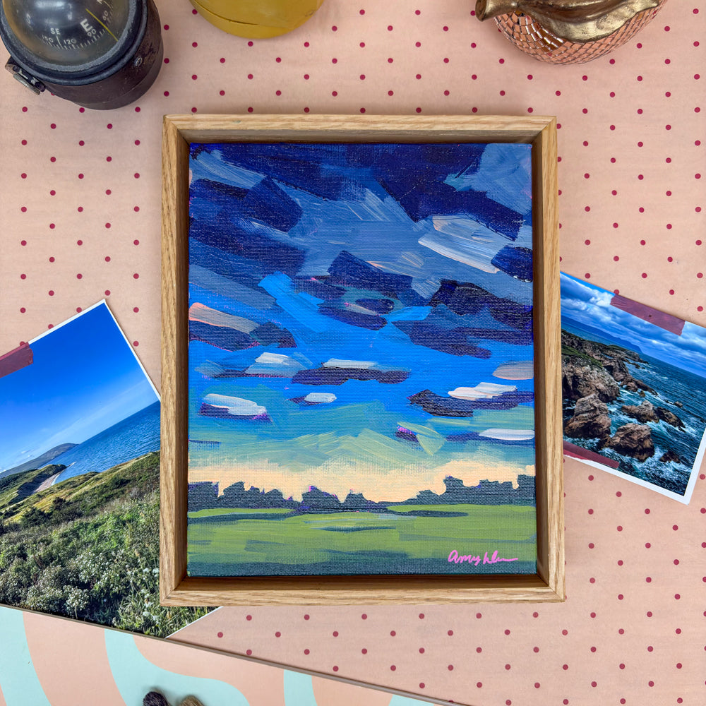 Prairie Sunset, 8x10, Framed