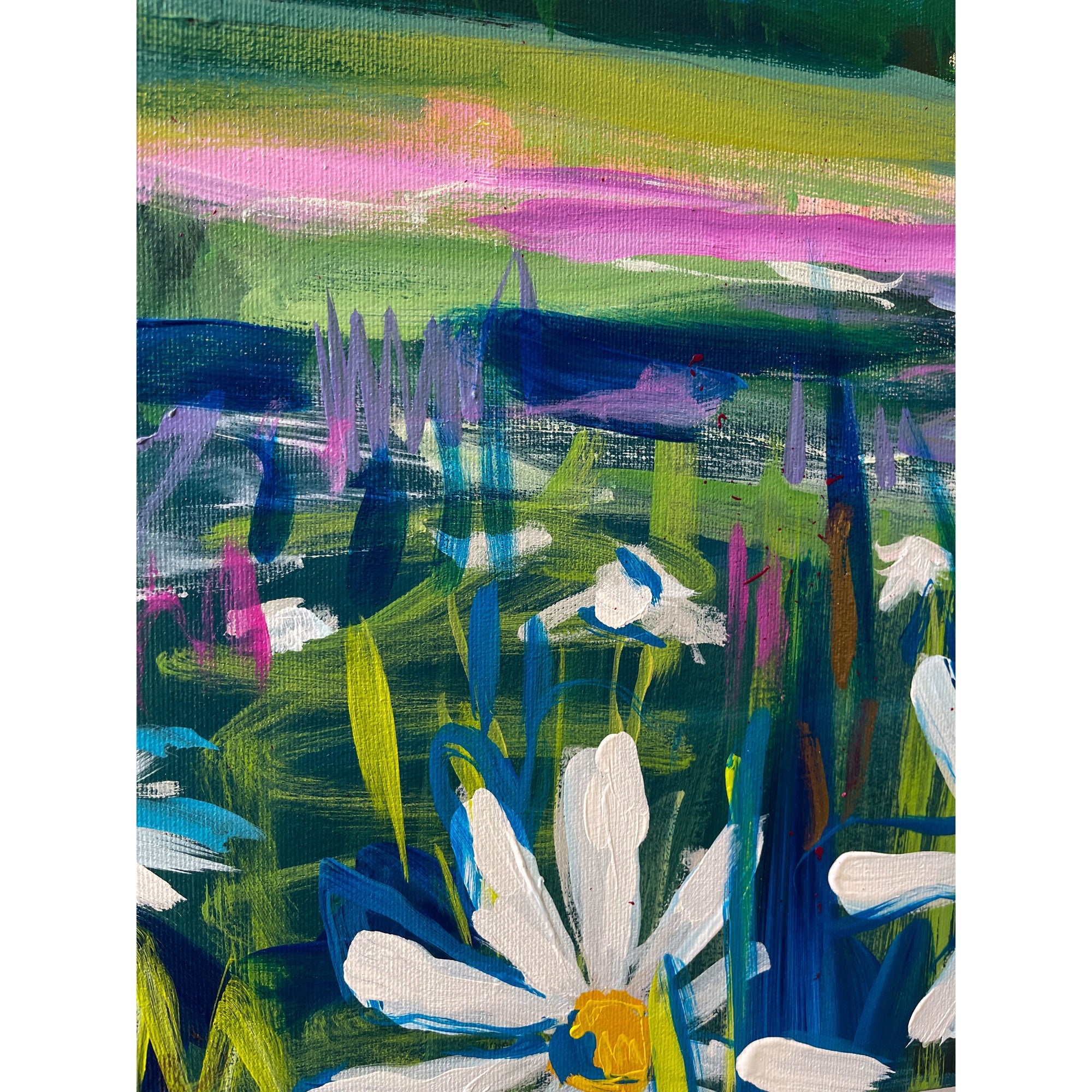 Blooming, 24x72-Original Painting-Amy Dixon Art + Design