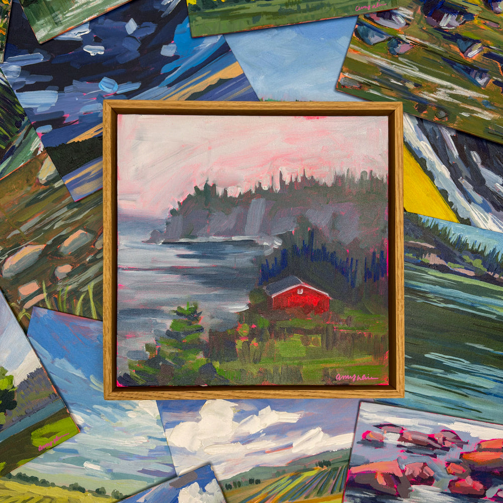 Smelt Brook, 12x12, Framed