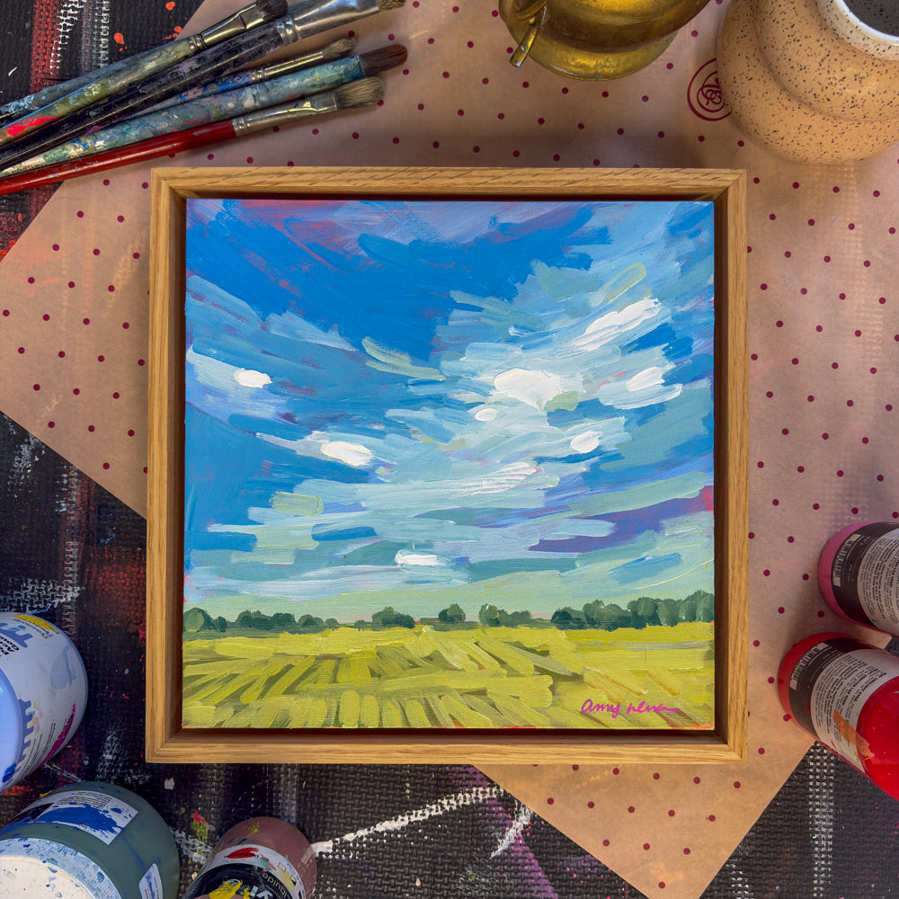Summer Prairie, 10x10, Framed