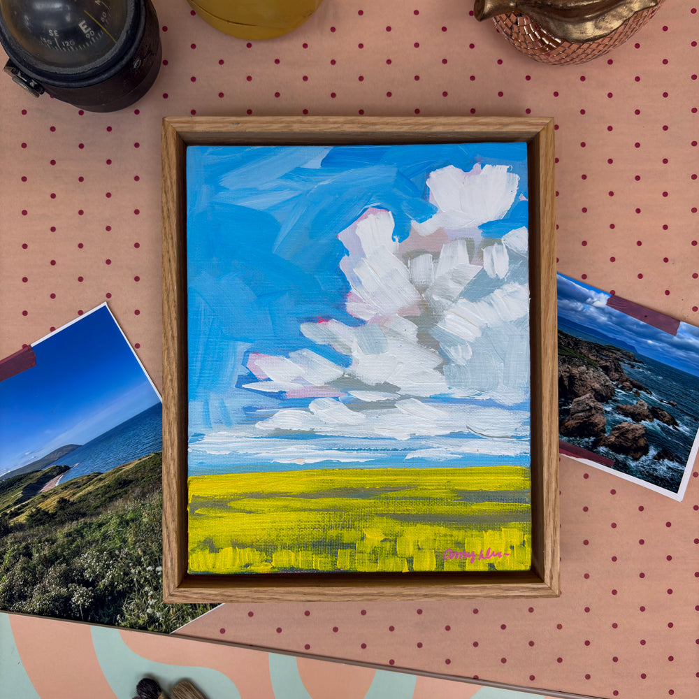 Summer Prairie III, 8x10, Framed