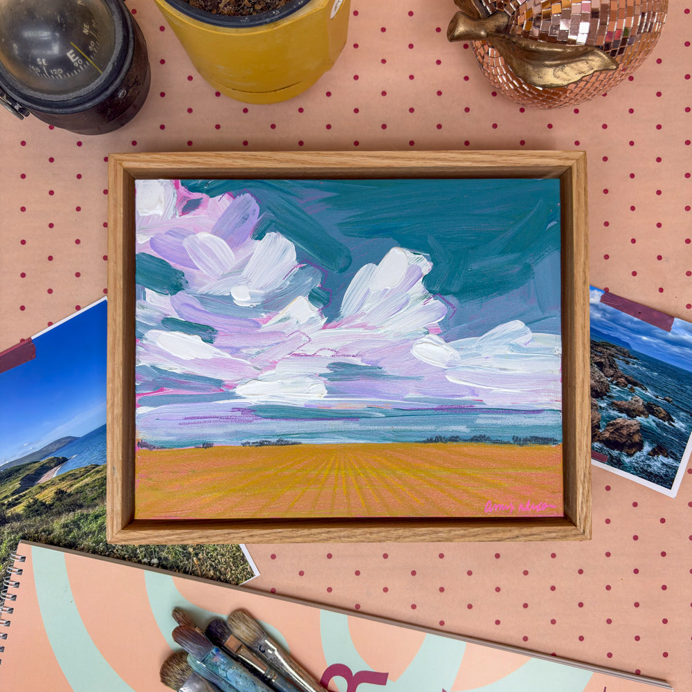 Summer Prairie IV, 8x10, Framed