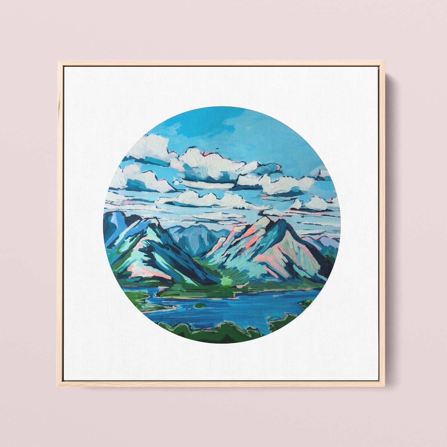 Tent Ridge Horseshoe | 20x20 | Sizing Error-Amy Dixon Art + Design