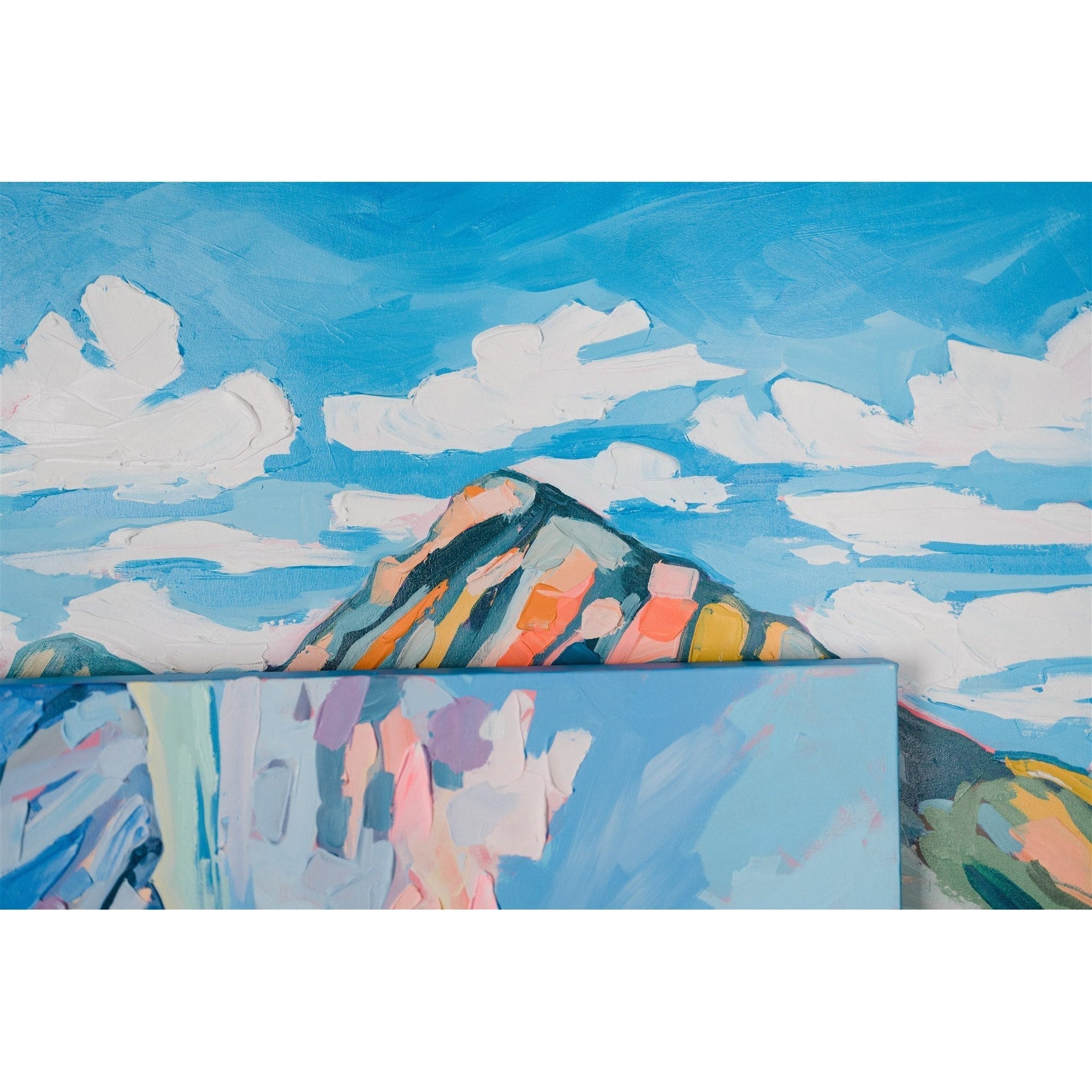 Lower Kananaskis Lake, 40x30-Original Painting-Amy Dixon Art + Design