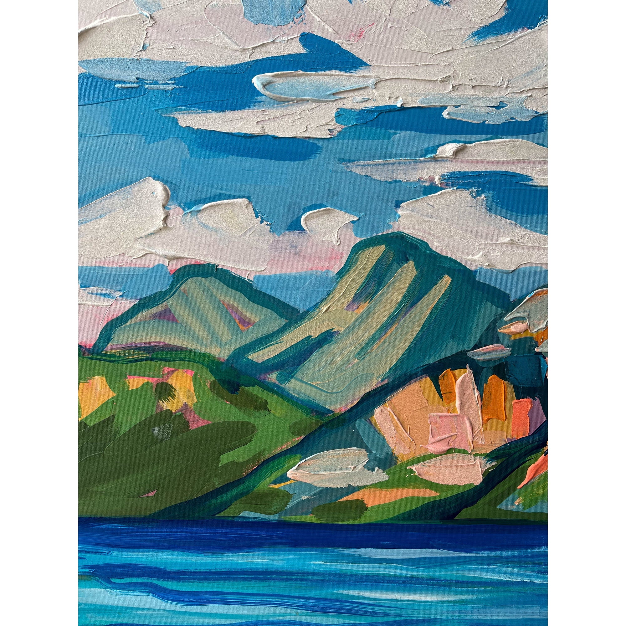 Mountain 4, 40x30-Original Painting-Amy Dixon Art + Design