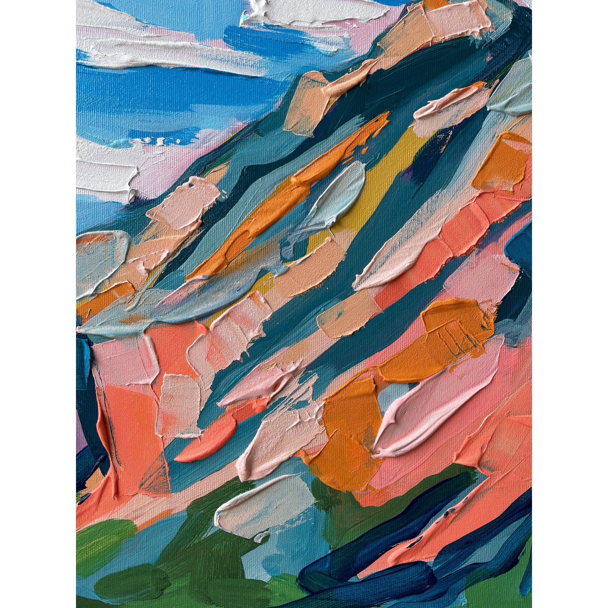 Mountain 4, 40x30-Original Painting-Amy Dixon Art + Design