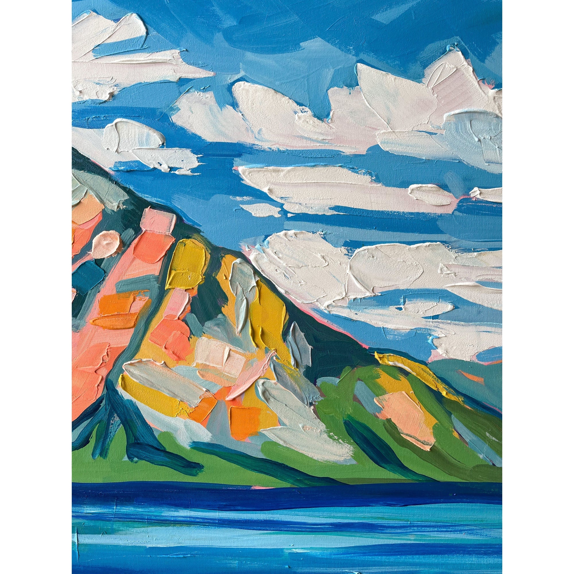 Mountain 4, 40x30-Original Painting-Amy Dixon Art + Design