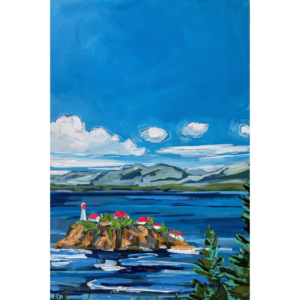 Denman Island Original Painting 24x36 Amy Dixon Art