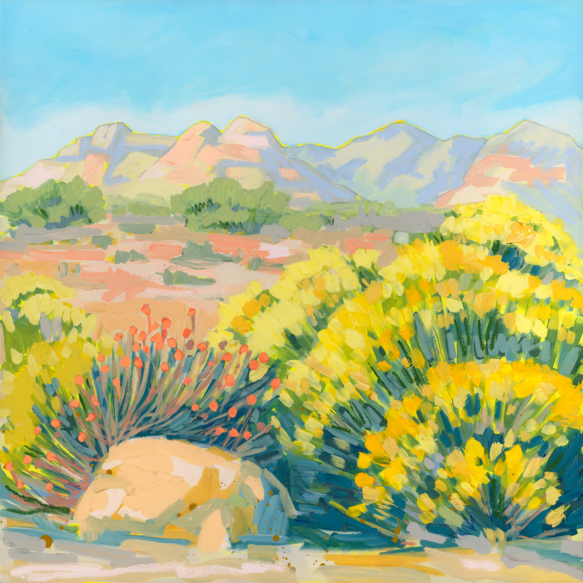 Desert Glow I, 36x36