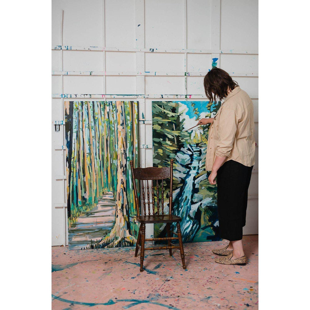 Elk Falls | Original Painting | 30x60 |-Original Painting-Amy Dixon Art + Design