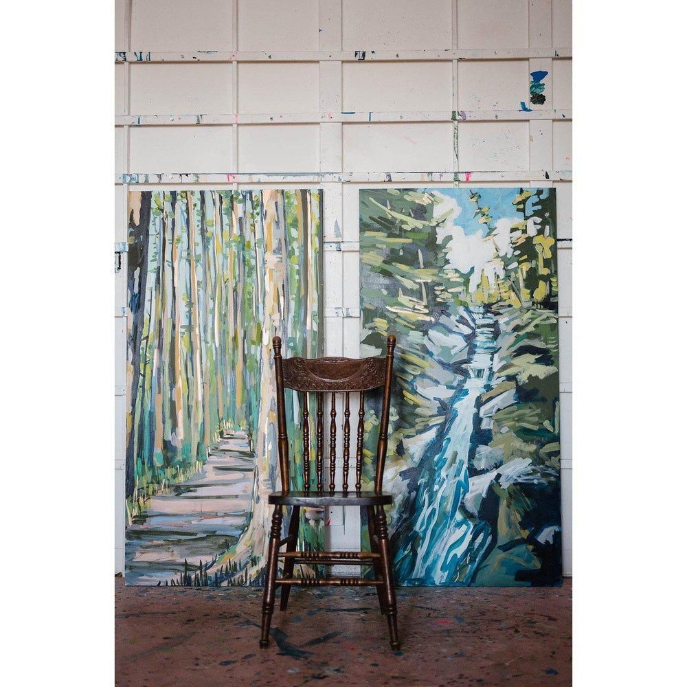 Elk Falls | Original Painting | 30x60 |-Original Painting-Amy Dixon Art + Design
