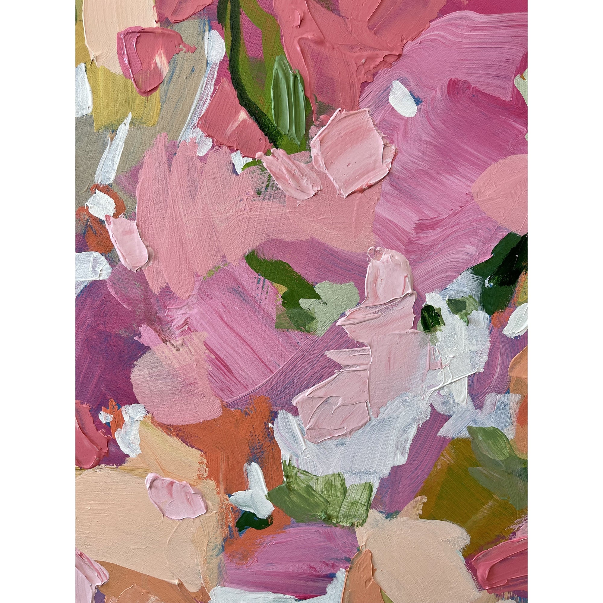 Flourish VII | 40" Round | Acrylic on Cradled Wood Panel-Original Painting-Amy Dixon Art + Design