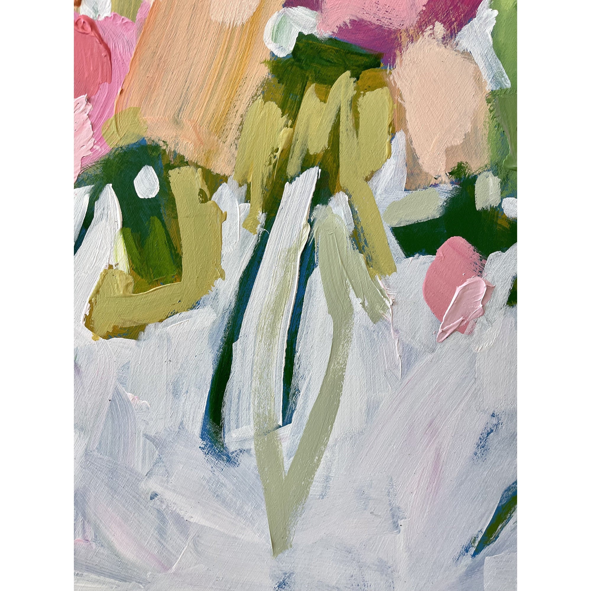 Flourish VII | 40" Round | Acrylic on Cradled Wood Panel-Original Painting-Amy Dixon Art + Design