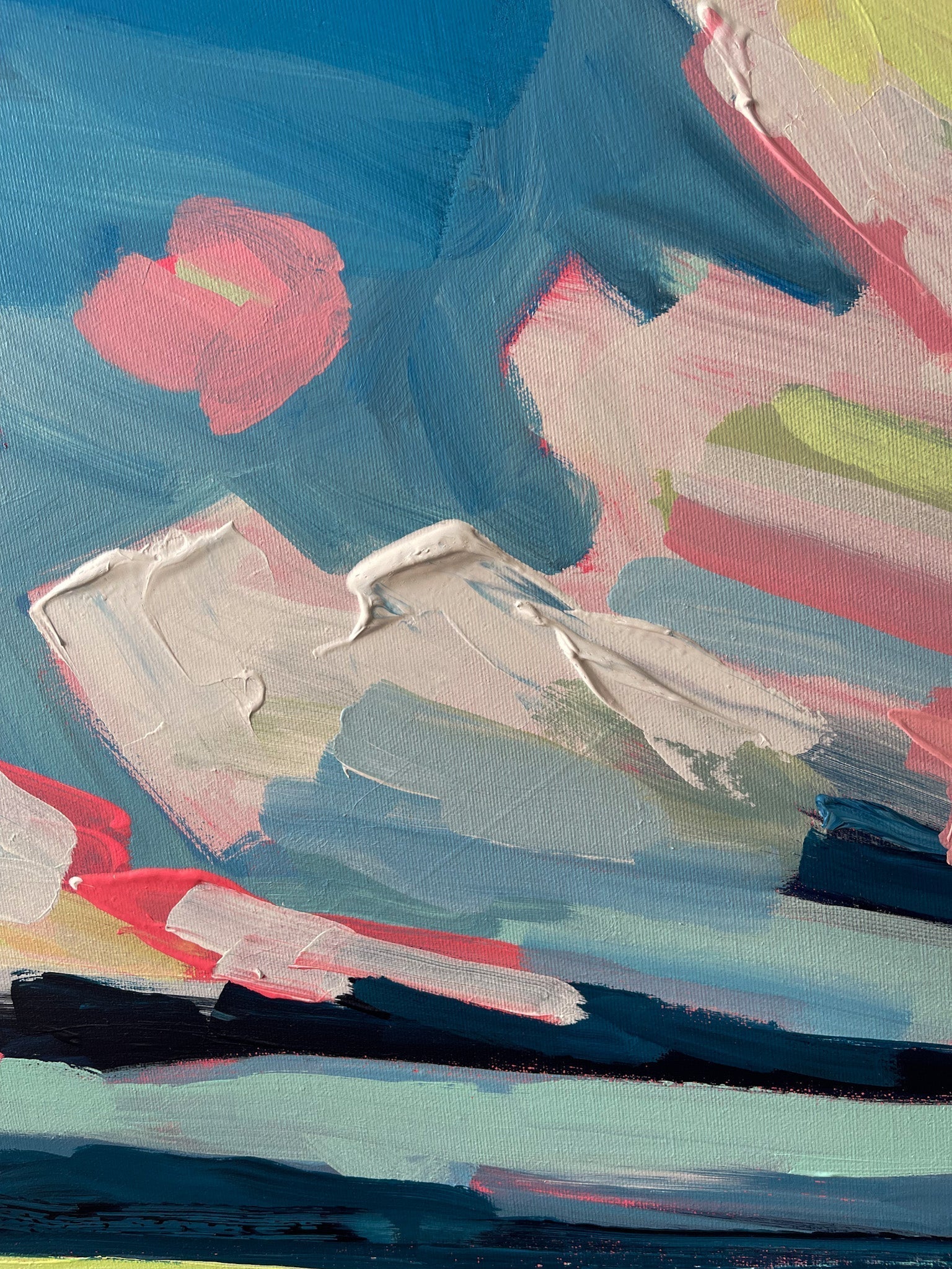 Flutter | Original Painting | 24x72-Original Painting-Amy Dixon Art + Design