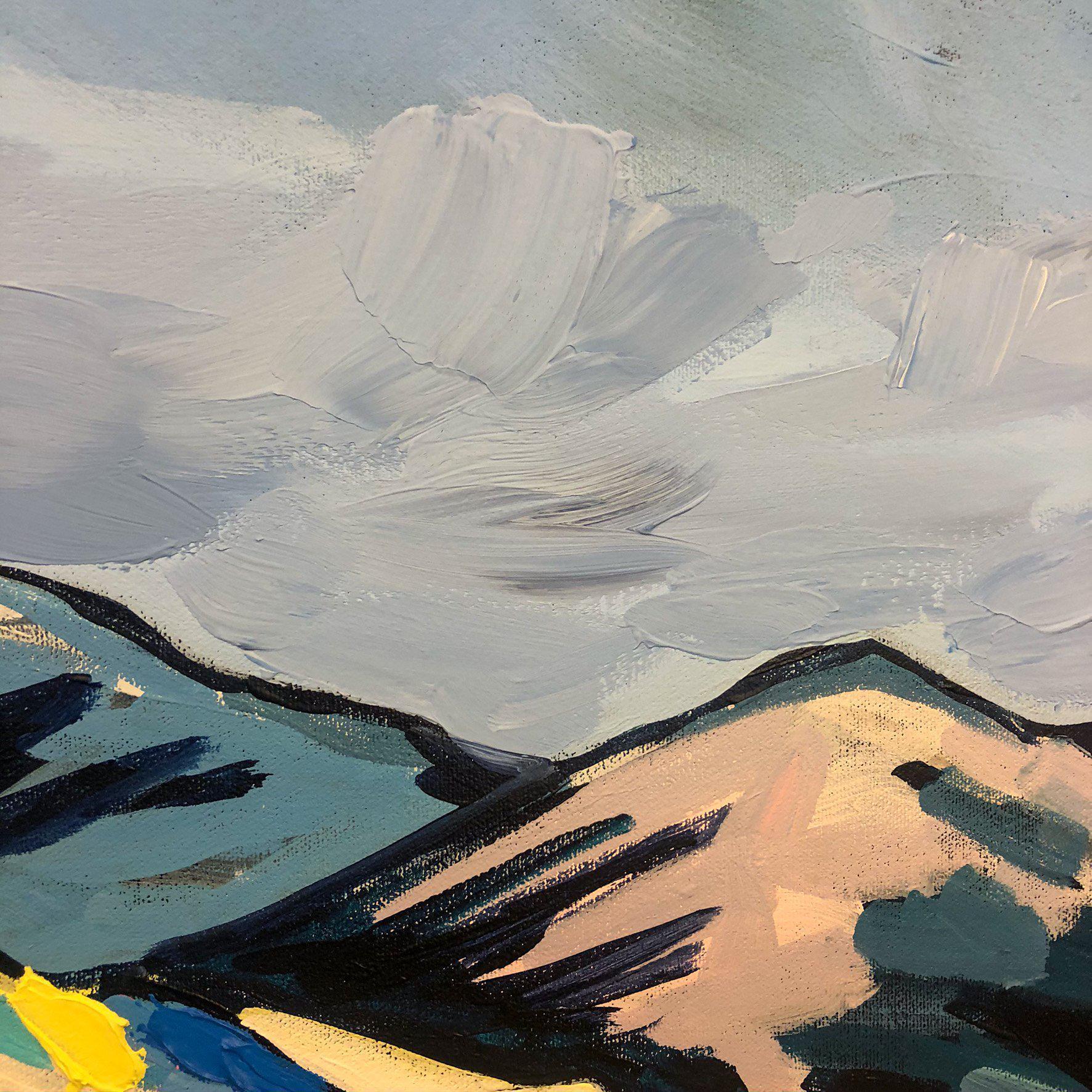 Edmonton Artist Amy Dixon Art Kananaskis IV, 40x40-Original Painting