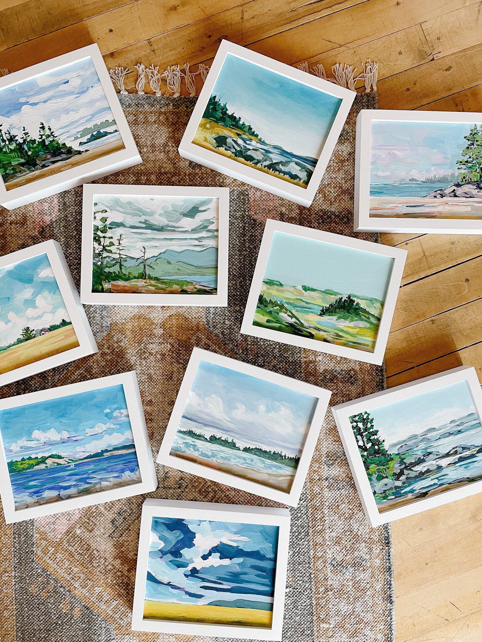 Middle Beach I, Tofino | Original Painting | 8x10-Original Painting-Amy Dixon Art + Design