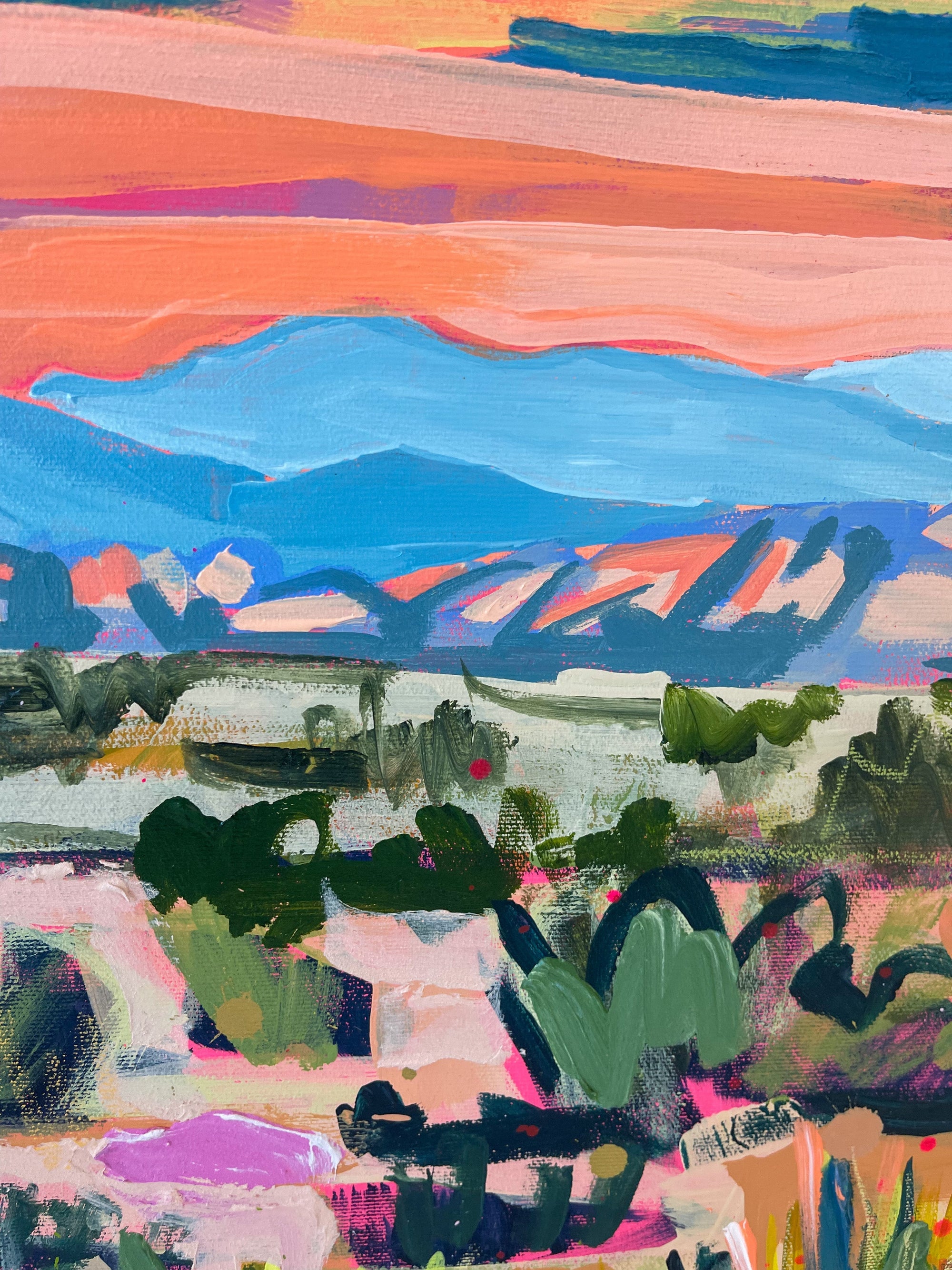 Mojave Sunset, 36x48