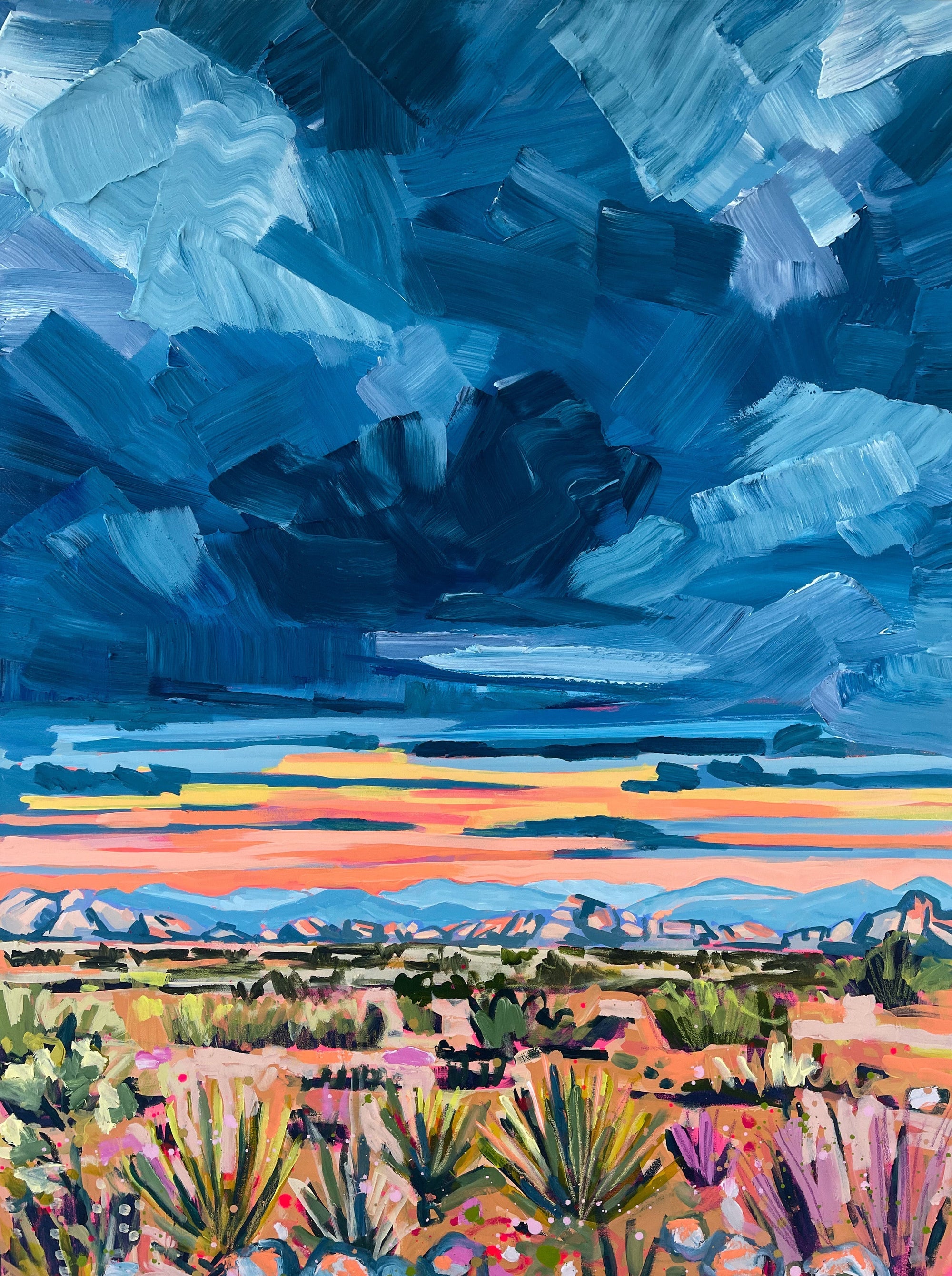 Mojave Sunset, 36x48