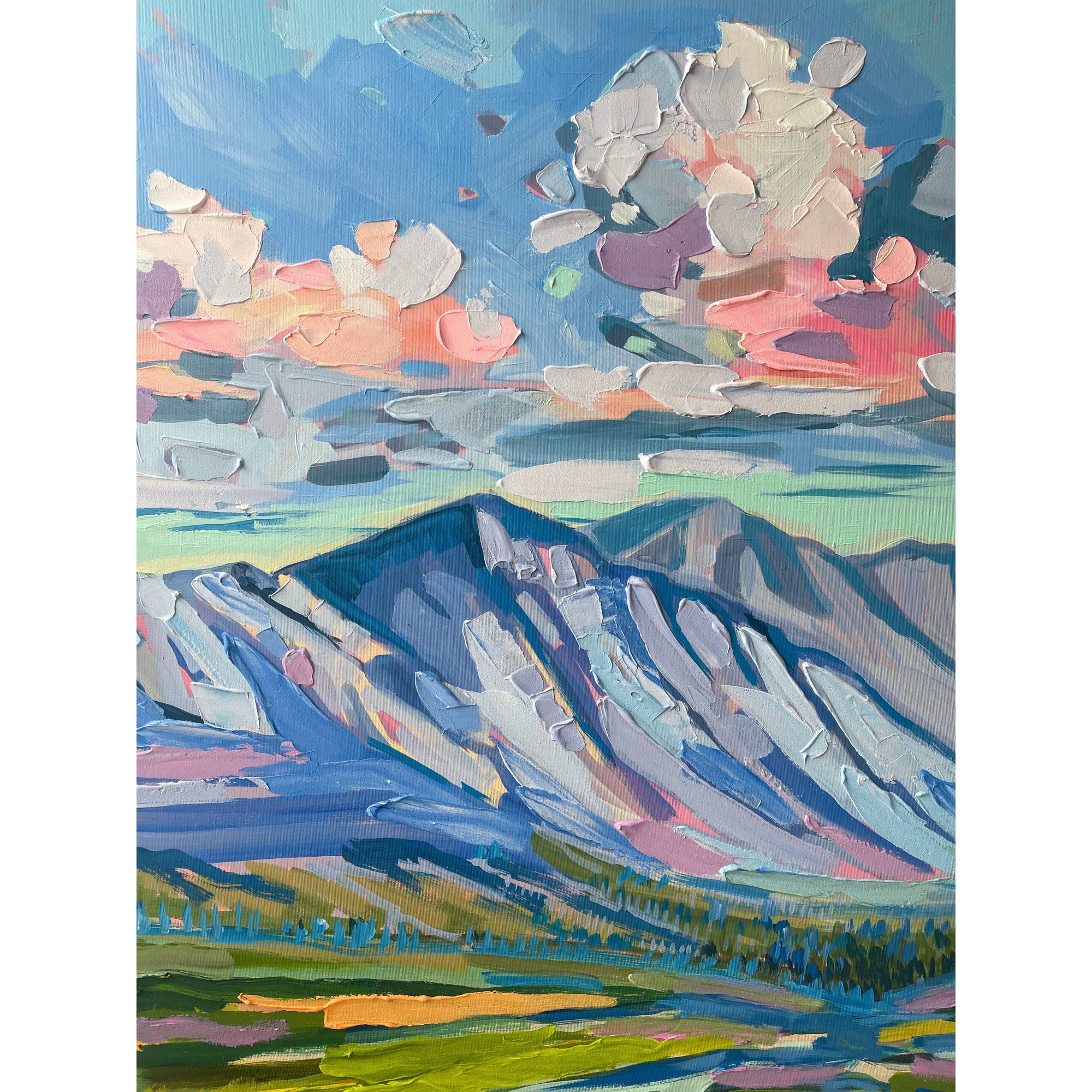Mountain 8, 48x36-Original Painting-Amy Dixon Art + Design