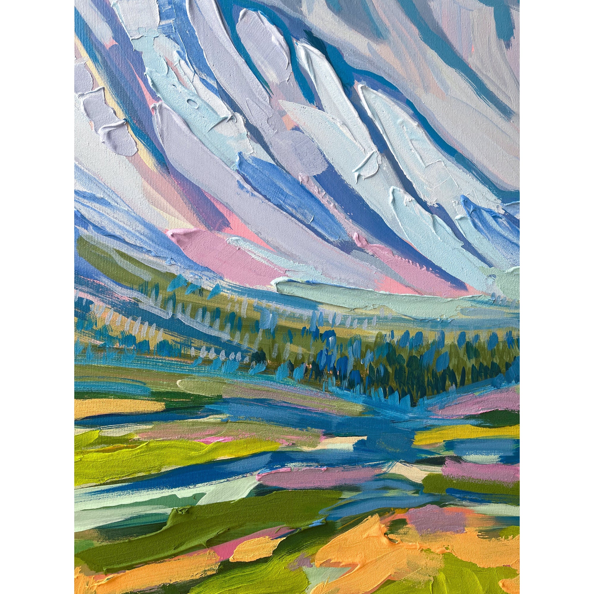 Mountain 8, 48x36-Original Painting-Amy Dixon Art + Design