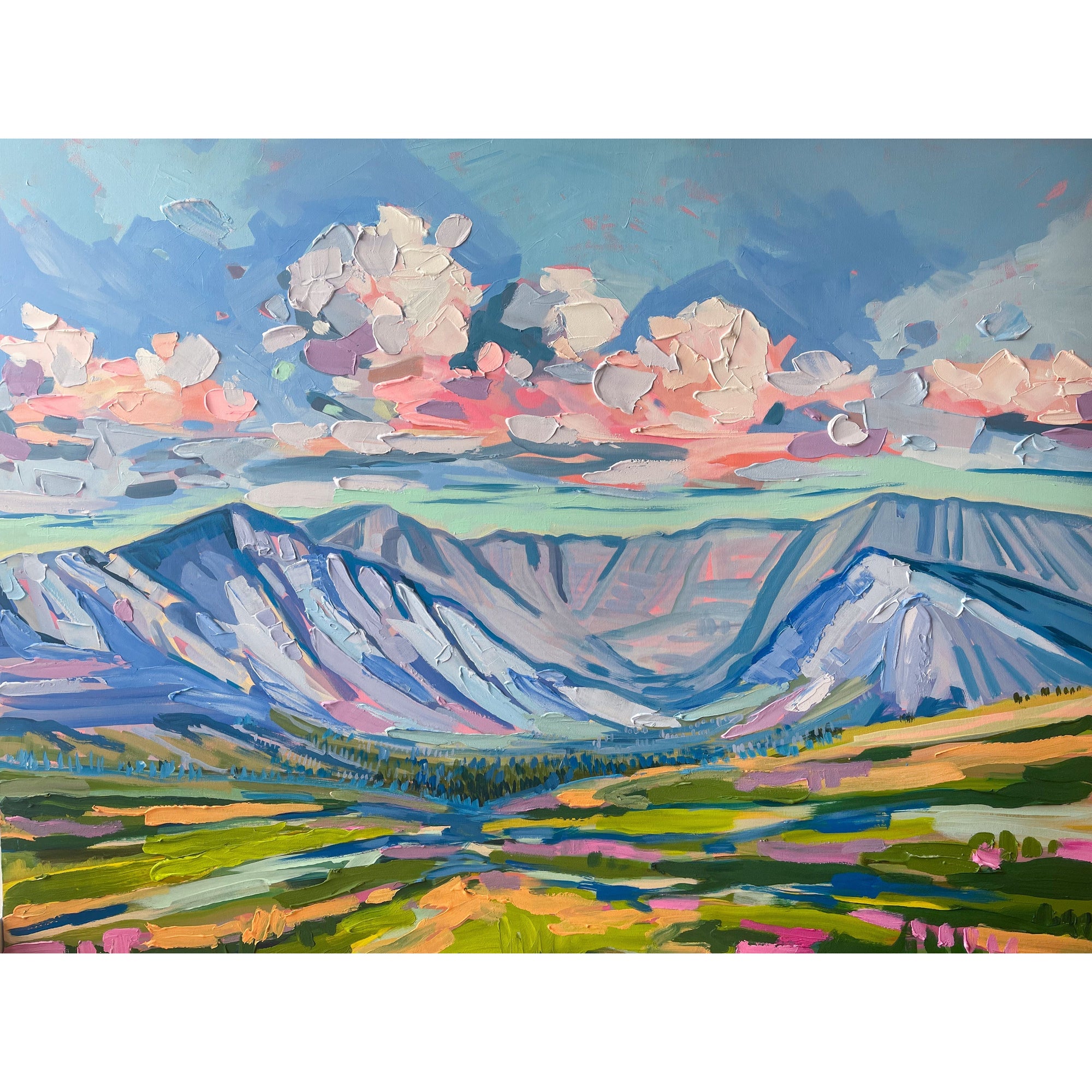 Mountain 8, 48x36-Original Painting-Amy Dixon Art + Design