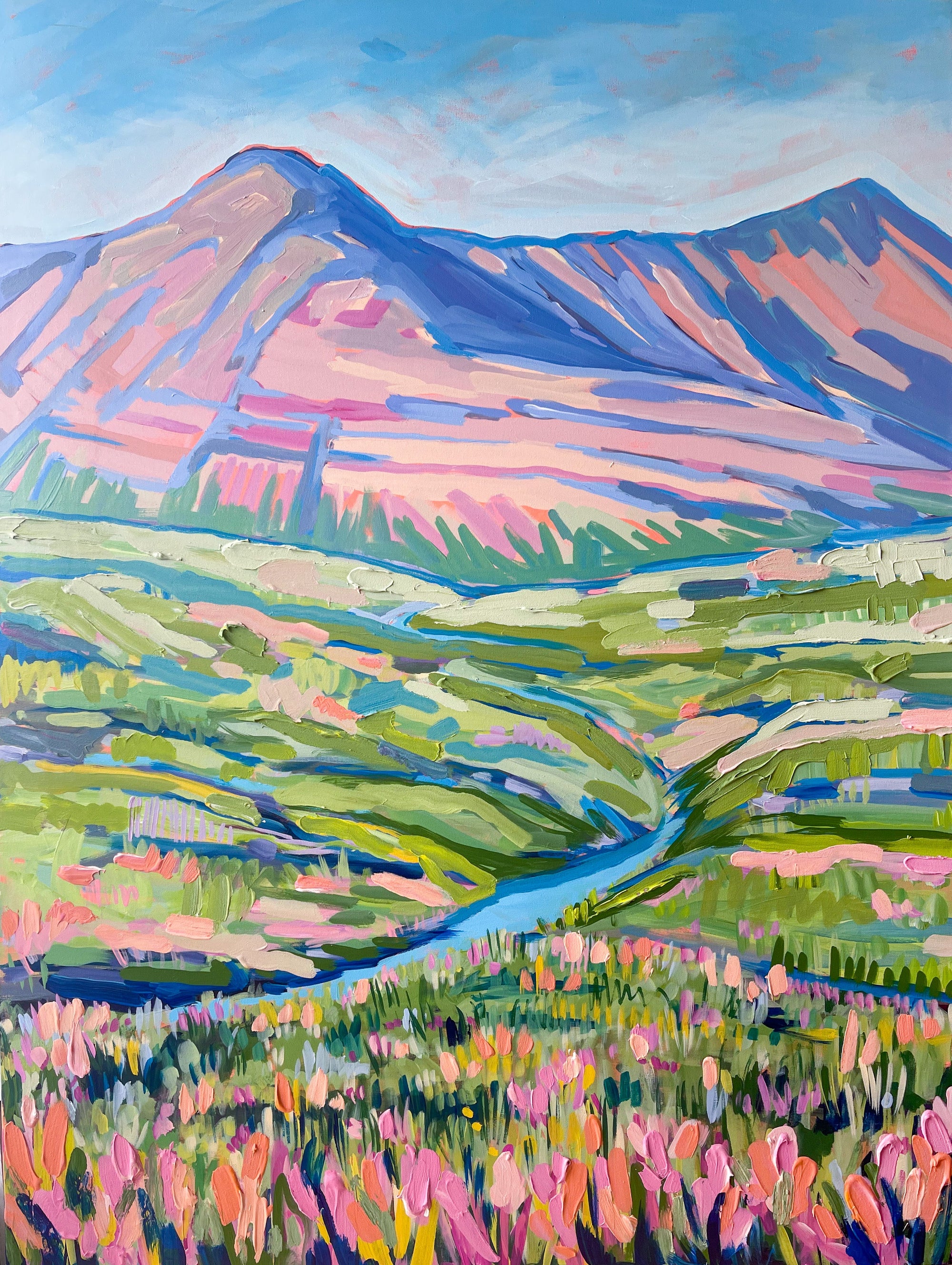 Ptarmigan II, 36x48-Original Painting-Amy Dixon Art + Design