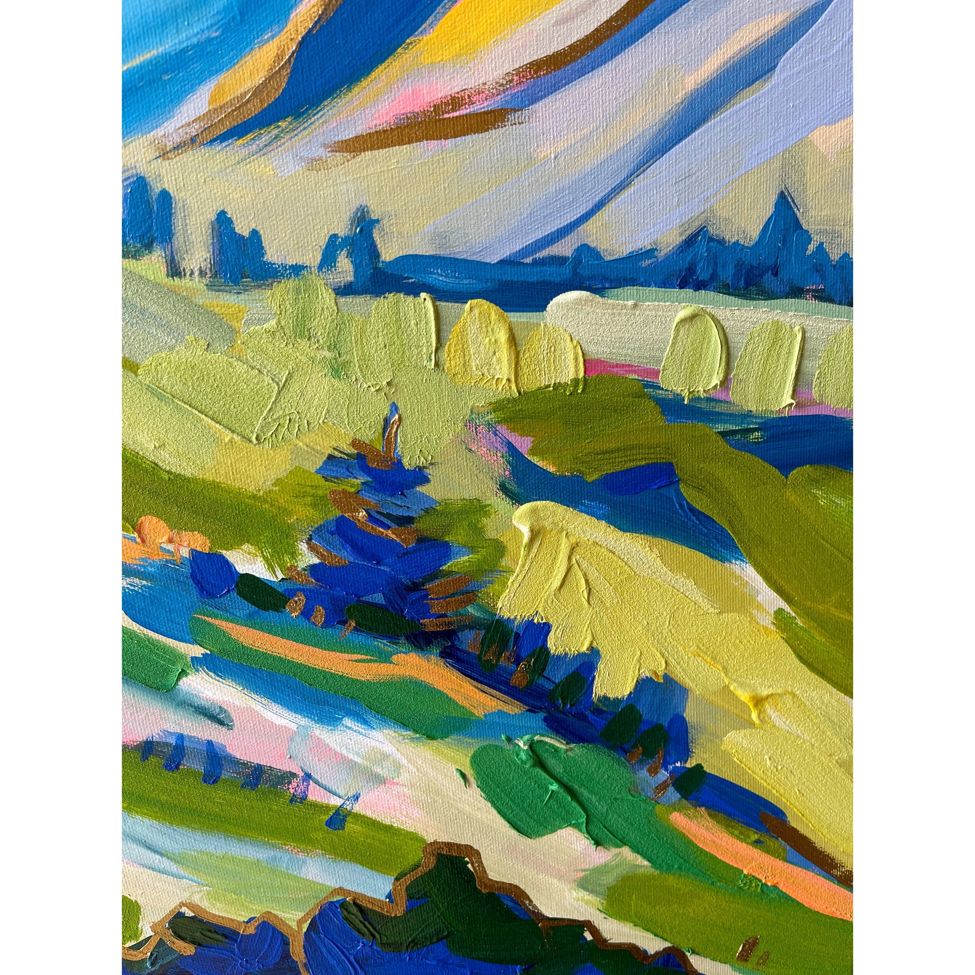 Mountain 5, 40x30-Original Painting-Amy Dixon Art + Design