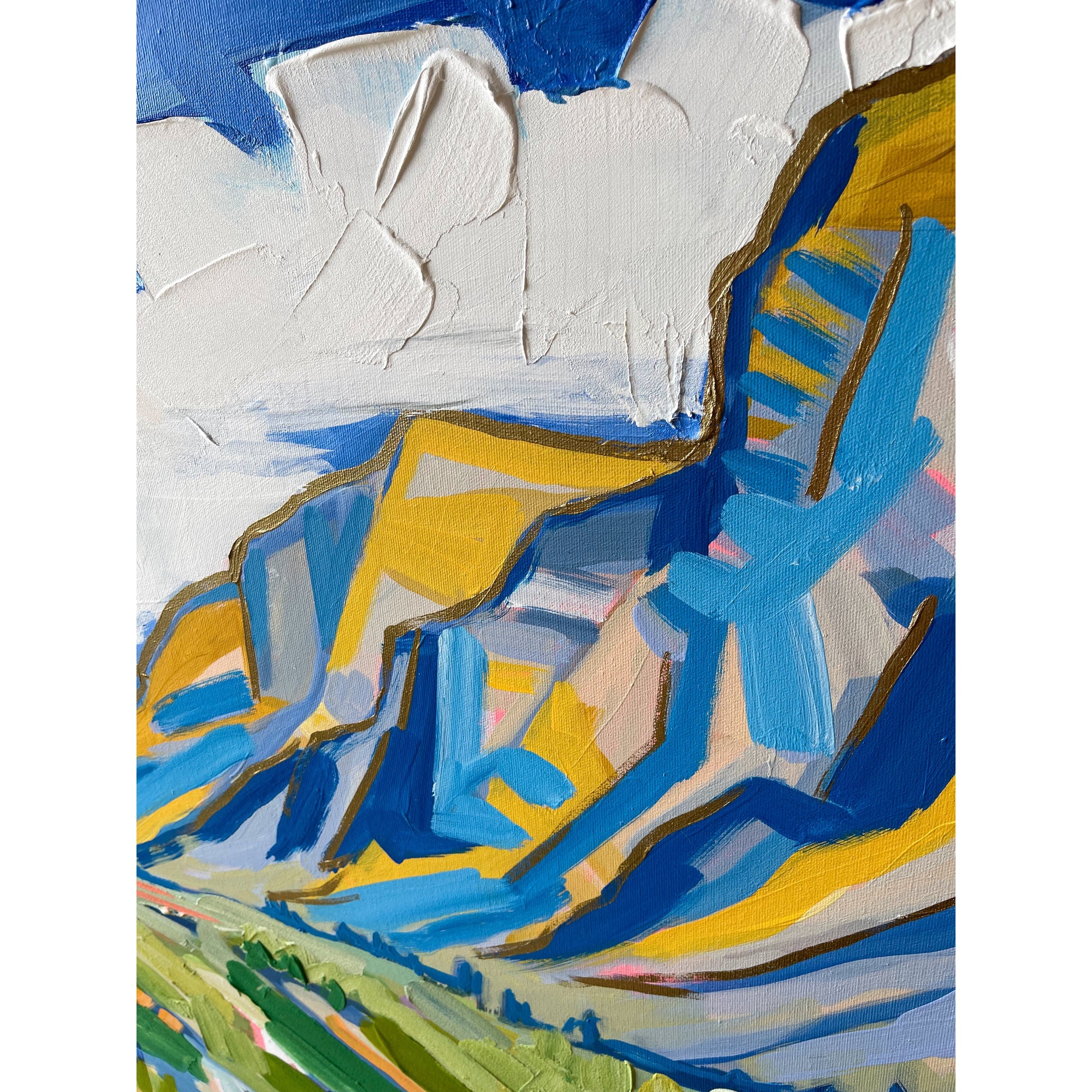Mountain 5, 40x30-Original Painting-Amy Dixon Art + Design