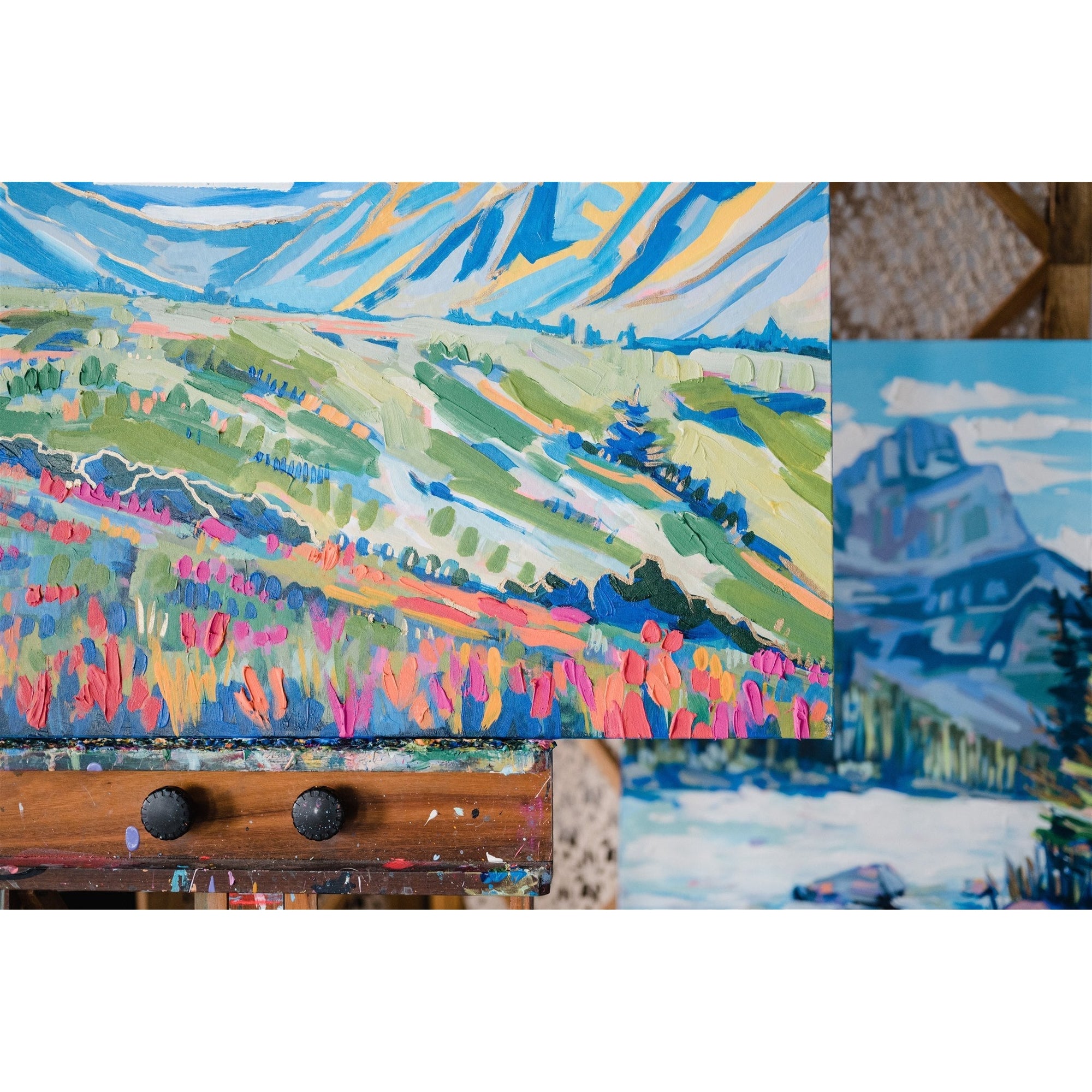 Mountain 5, 40x30-Original Painting-Amy Dixon Art + Design