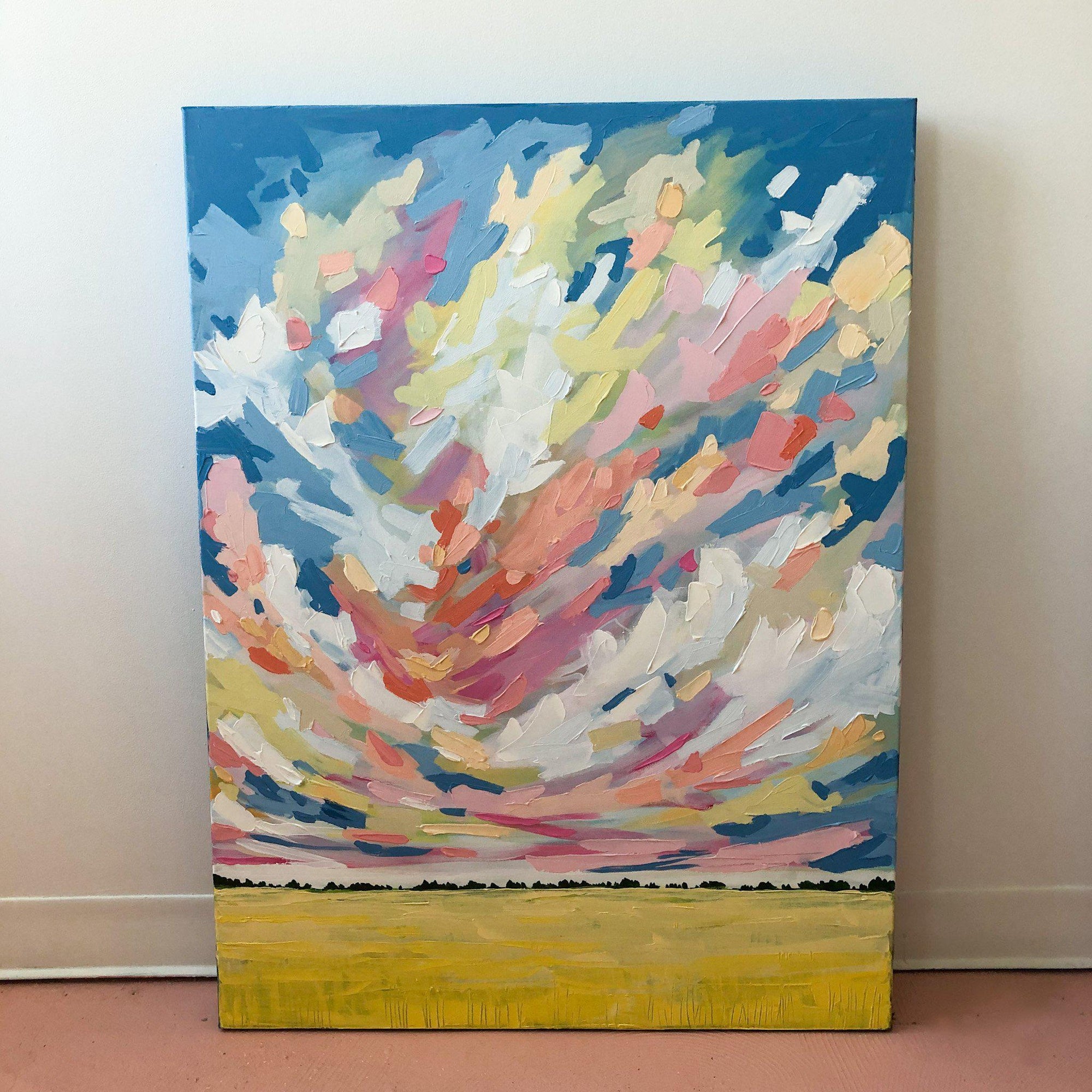 Amy Dixon art artist edmonton alberta prairie landscape canola clouds