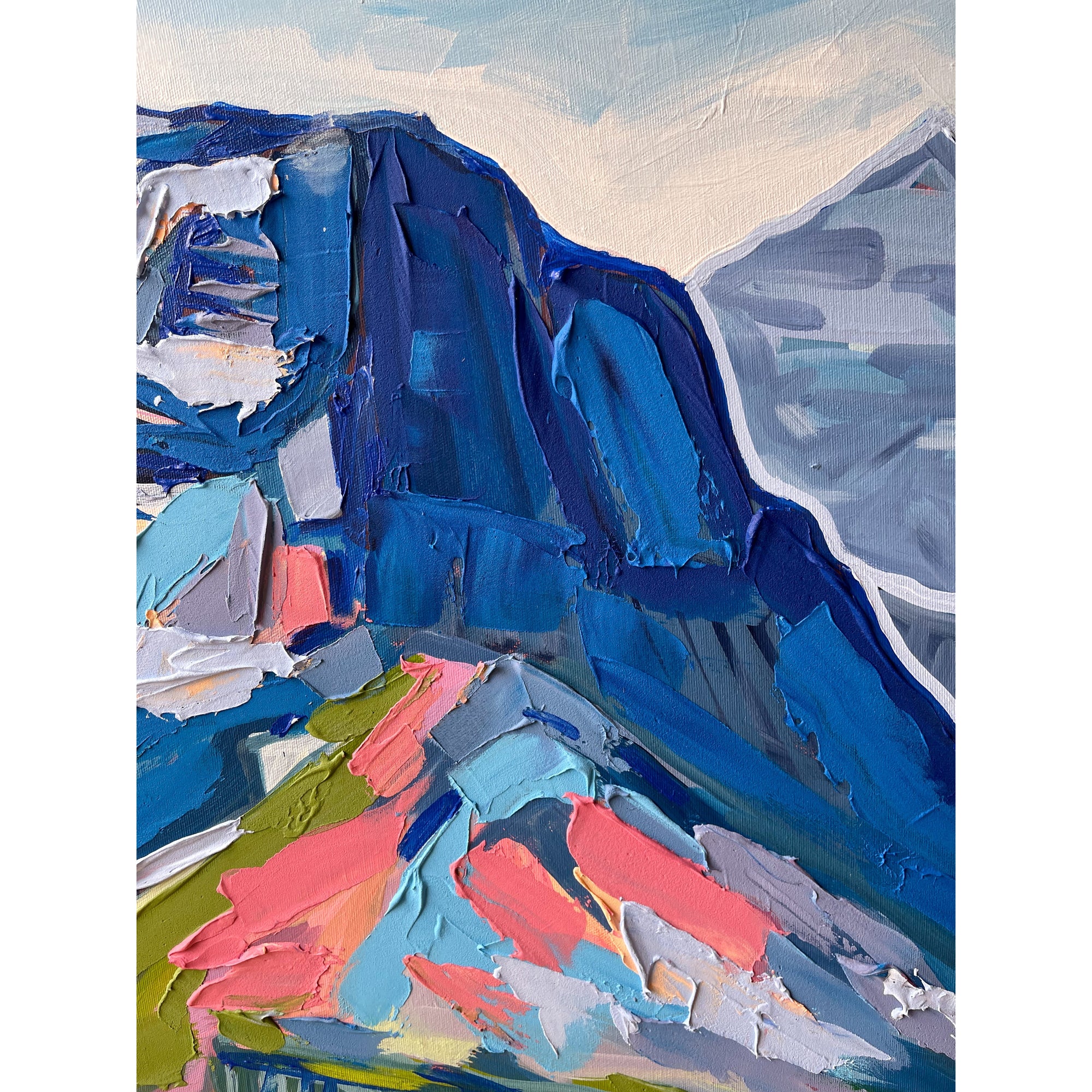 Mountain 3, 36x24-Original Painting-Amy Dixon Art + Design