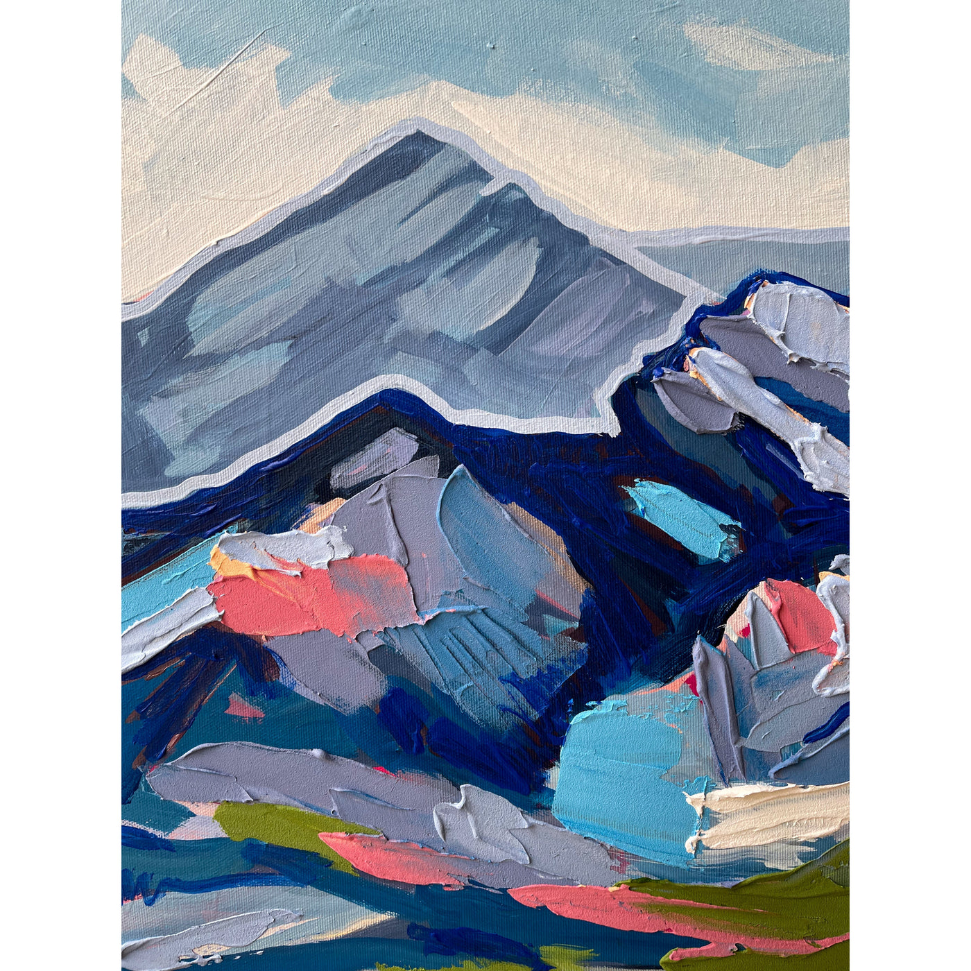 Mountain 3, 36x24-Original Painting-Amy Dixon Art + Design